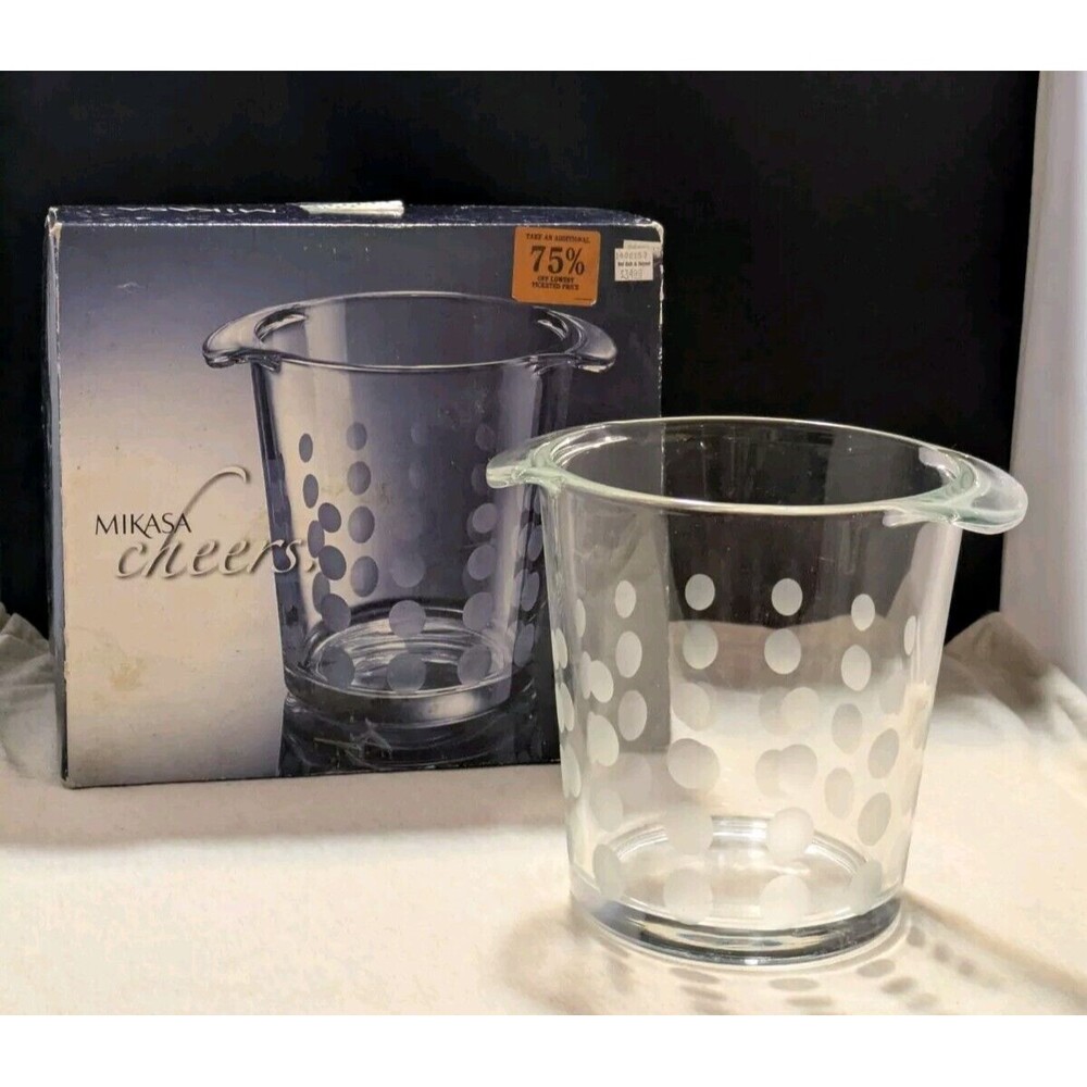Mikasa CHEERS Ice Bucket BUBBLES In Box LNC